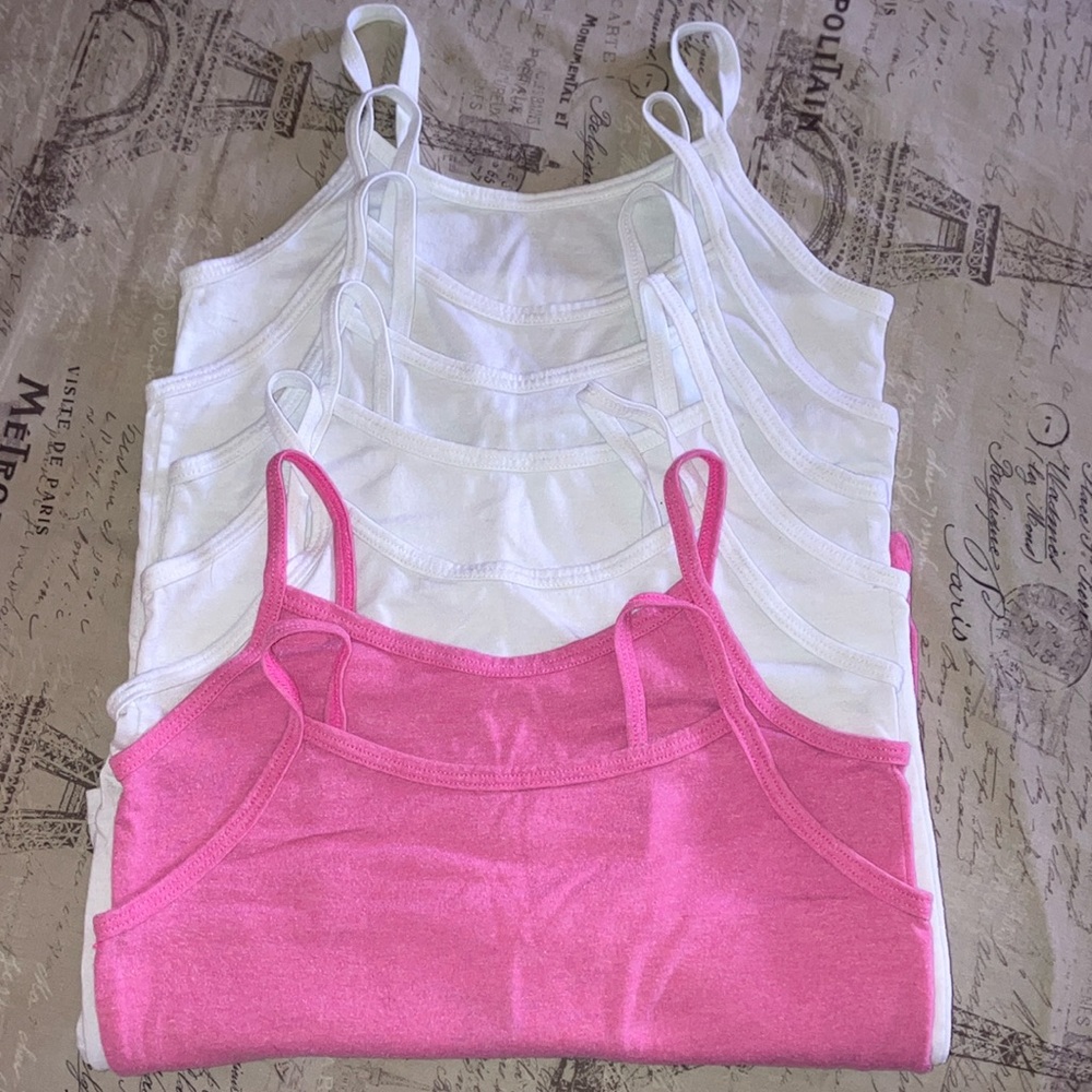 Hanes 7 pack tank tops for little girls undershirts